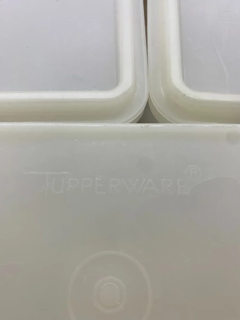 Tupperware Tall Square Saltine Cracker Keeper Set of 3